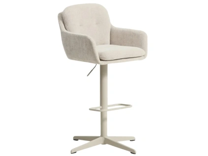 Béžová otočná barová židle Kave Home Lexa 65/85 cm