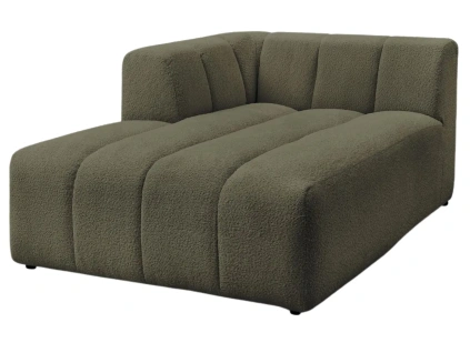 Zelená bouclé lenoška Annecy 170 cm, levá