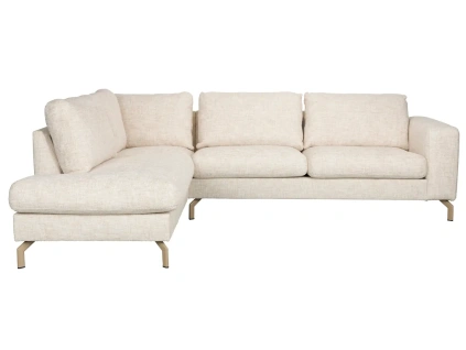 Béžová čalouněná rohová pohovka Housecraft Living Glen 262 cm, levá
