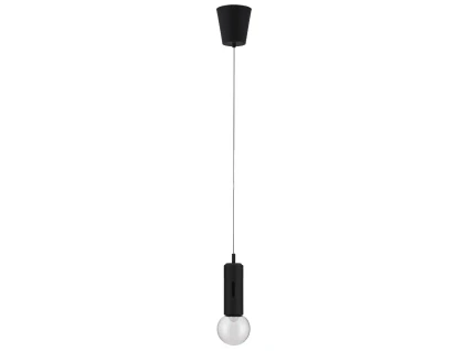 Černé kovové závěsné LED světlo Nova Luce Chronos 12 cm