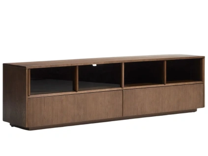 Hnědá komoda Kave Home Helvine 200 x 40 cm