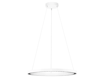 Bílé kovové závěsné LED světlo Nova Luce Deos 65 cm
