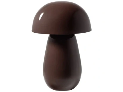 Hnědá kovová stolní lampa Lumor