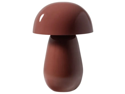 Červená kovová stolní lampa Lumor