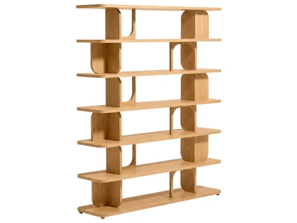 Dubový regál Kave Home Aduma 188 x 160 cm