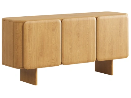 Dubová komoda Micadoni Charlotte 160 x 45 cm