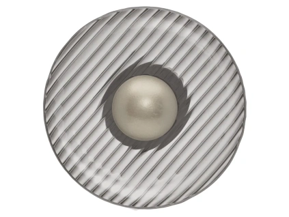 Kouřově šedé skleněné nástěnné LED světlo Nova Luce Lavina 25 cm