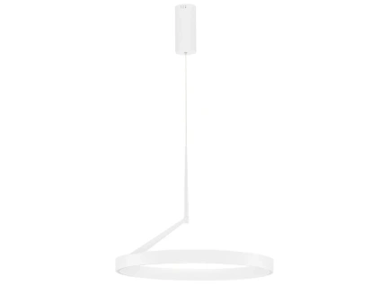 Bílé kovové závěsné LED světlo Nova Luce Adaliz 60 cm