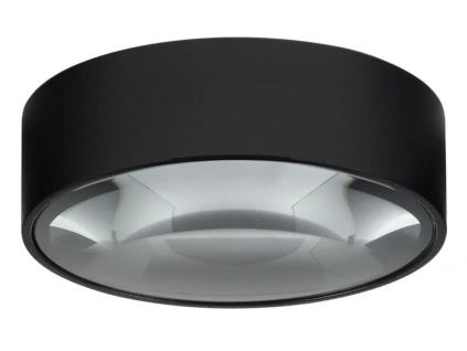 Černé kovové venkovní stropní LED světlo Nova Luce Grix 11 cm