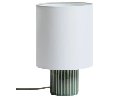 Zelená keramická stolní lampa Kave Home Eshe