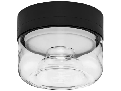 Černé kovové stropní LED světlo Nova Luce Doris 15 cm