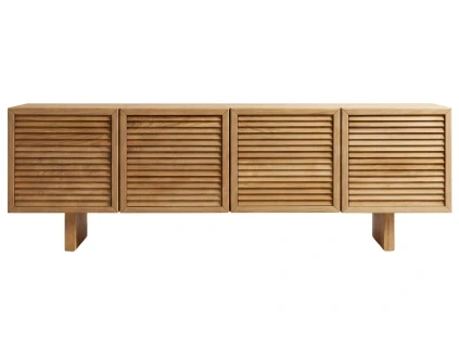 Dubový TV stolek Micadoni Wiley 160 x 40 cm