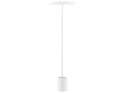 Bílá kovová stojací LED lampa Nova Luce Ophelia 135 cm