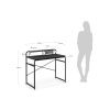 Černý pracovní stůl Kave Home Foreman 98 x 46 cm