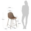 Béžová plastová barová židle Kave Home Quinby 65 cm
