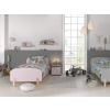 Růžový lakovaný dětský noční stolek Vipack Kiddy 40 x 36 cm -fv-interier-25
