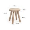 Dřevěná dětská stolička Kave Home Dilcia 31 cm