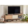 Krémově bílý dubový TV stolek Teulat Yoko 180 x 40 cm -fv-interier-25