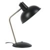 Černá kovová stolní lampa Earny