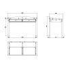 Bílý lakovaný psací stůl Vipack Amori 130 x 60 cm