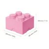 Světle růžový úložný box LEGO® Smart 25 x 25 cm