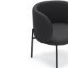 Černé koženkové lounge křeslo Teulat Mogi