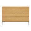 Dubová komoda Kave Home Vedrana 110 x 40 cm