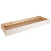 Bílá borovicová zásuvka k posteli Vipack Pino Captain 185 x 65 cm