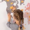 Růžová samolepka na zeď World Map 88 x 155 cm -fv-interier-25