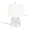 Bílá bouclé stolní lampa DUTCHBONE RENZO