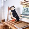 Černobílá dřevěná dětská LED lampa Papuchalk 37,5 cm -fv-interier-25