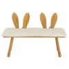 Dřevěná dětská lavice J-line Bunny 90 cm