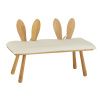 Dřevěná dětská lavice J-line Bunny 90 cm