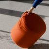 Oranžový vlněný puf Folk 40 cm -fv-interier-25