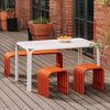 Oranžová kovová stolička Nokk 42,5 cm -fv-interier-25