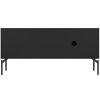 Černý lakovaný TV stolek Met 116 x 42 cm