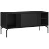 Černý TV stolek Met 116 x 42 cm