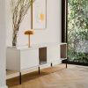 Světle šedý TV stolek Met 160 x 42 cm -fv-interier-25
