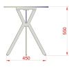 Keramický odkládací stolek Moena 50 cm