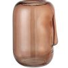 Hnědá skleněná váza Bloomingville Amida 25 cm
