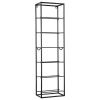 Černý kovový stojan na víno Sitler 66 x 11,5 cm