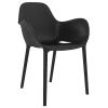 Černá plastová jídelní židle SABINAS