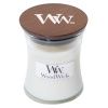 Malá vonná svíčka WoodWick, White Tea & Jasmine