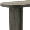 Černý teakový toaletní stolek J-line Blacky 150 x 50 cm