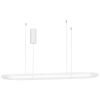 Bílé kovové závěsné LED světlo Nova Luce Cuppe 120 cm