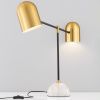 Zlatá kovová stolní lampa Nova Luce Nela -fv-interier-25