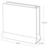Černý kovový stojan na notebook Yamazaki Slim 16 x 5,7 cm