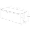 Bílý kovový box na kabely Yamazaki Web 40 x 15,5 cm