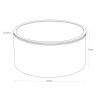 Černý kovový úložný box Yamazaki Rin 22 cm