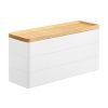 Bílý plastový třípatrový úložný box Yamazaki Rin 24 x 8 cm